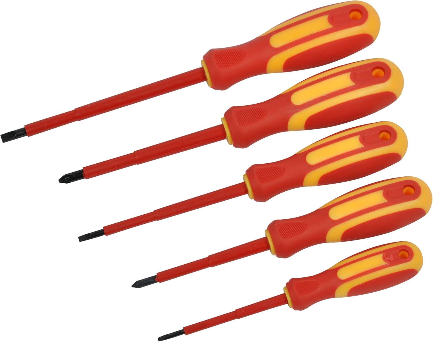 Avit AV05050 5pc Insulated Screwdriver Set Red & Yellow