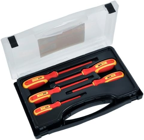 Avit AV05050 5pc Insulated Screwdriver Set Red & Yellow