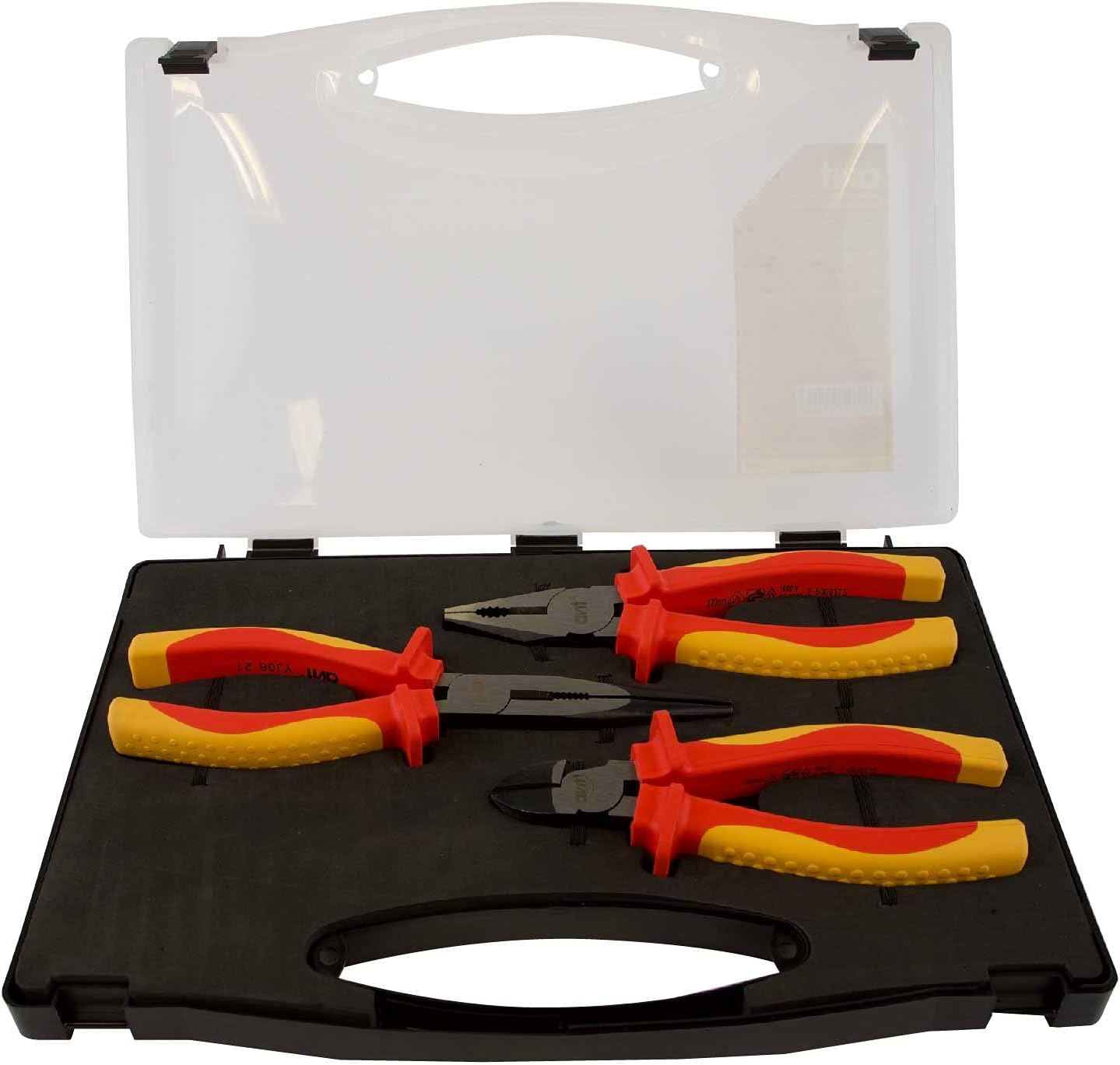 Avit AV06051 3pc Insulated Plier Set Red & Yellow