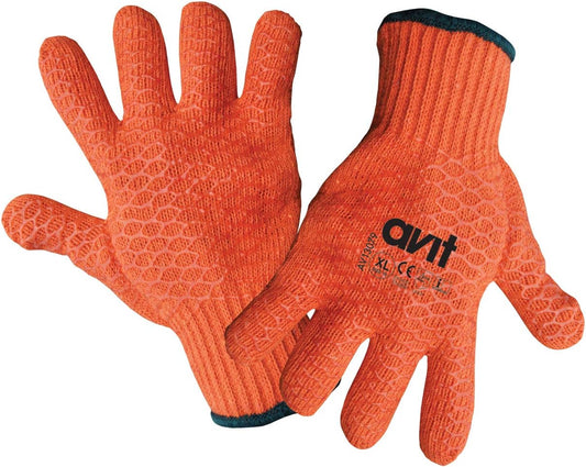 Avit AV13078 Criss Cross Gripper Gloves L / 9 Orange