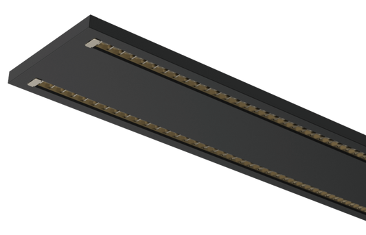 Kosnic ADD5FT40-SCT-BLK Adda 5FT 30-40W CCT LED Twin Modular Louvre Linear Luminaire Black