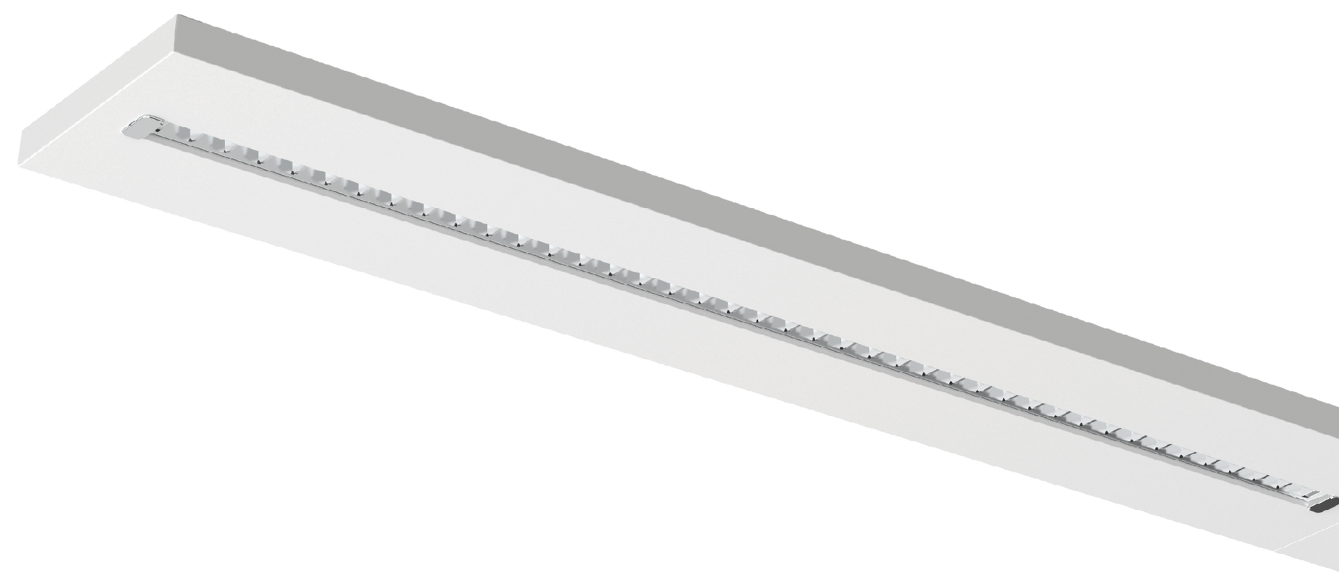 Kosnic ADD5FS30-SCT-WHT Adda 5FT 30-40W CCT LED Single Modular Louvre Linear Luminaire White