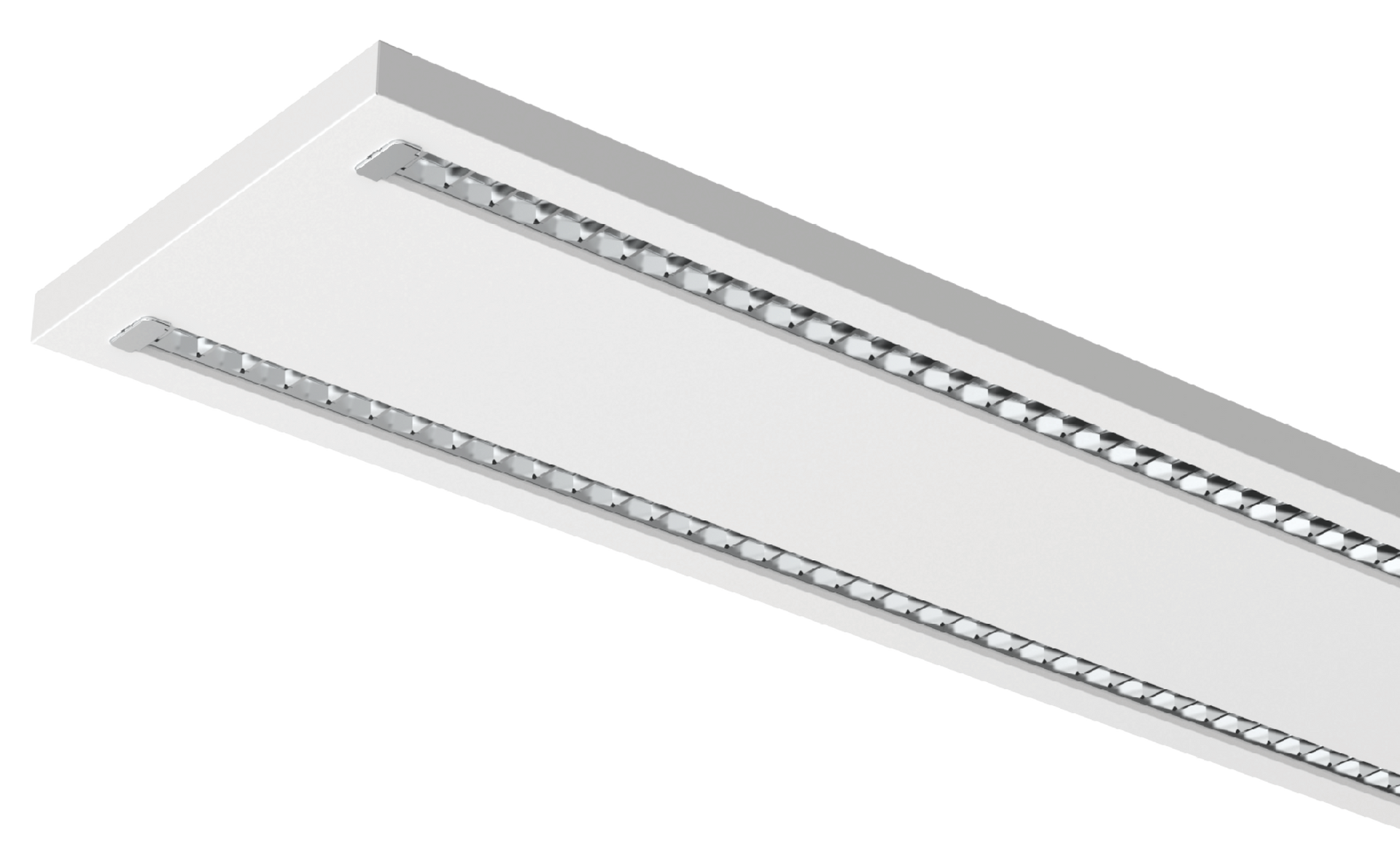 Kosnic ADD5FT40-SCT-WHT Adda 5FT 30-40W CCT LED Twin Modular Louvre Linear Luminaire White