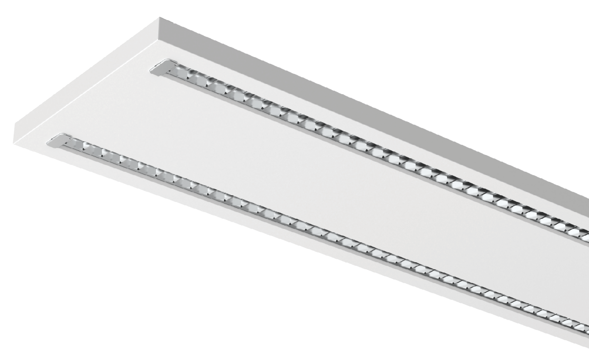 Kosnic ADD5FT40-SCT-WHT Adda 5FT 30-40W CCT LED Twin Modular Louvre Linear Luminaire White
