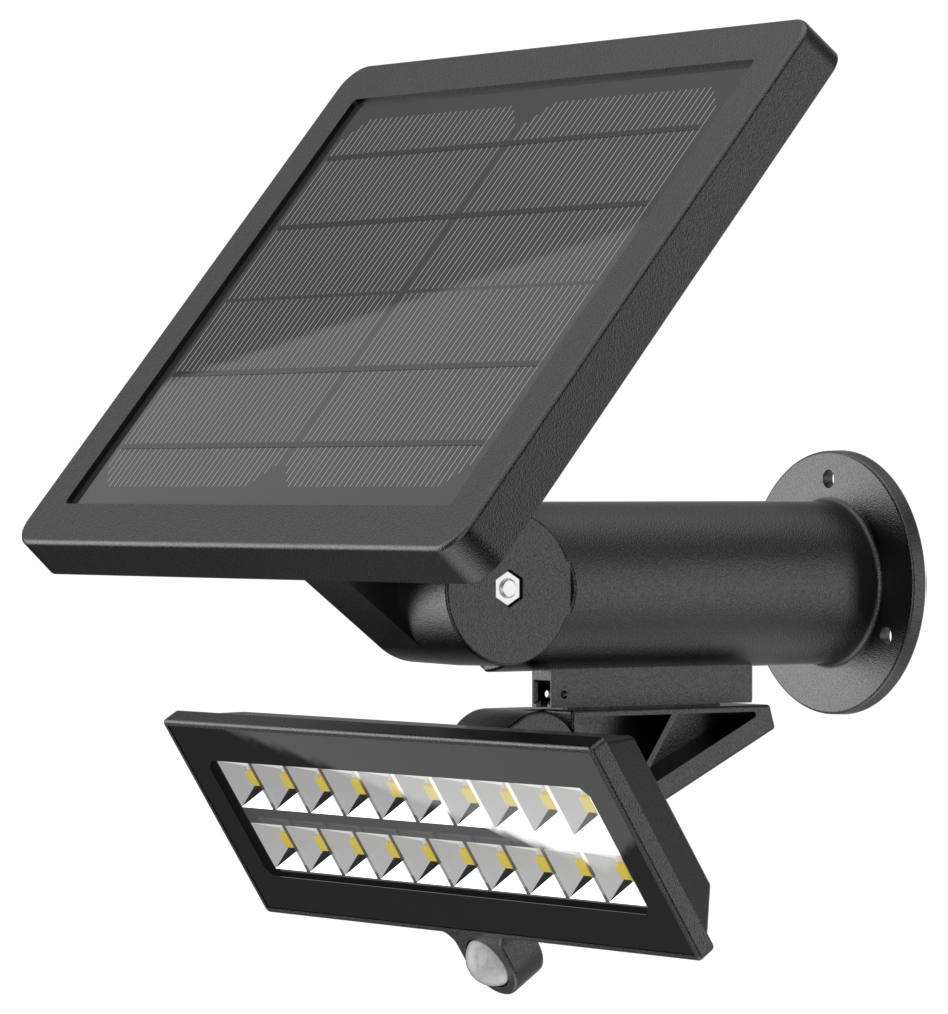 Kosnic AIR1400-BLK Aira 1400lm Solar LED Floodlight 3000K Black