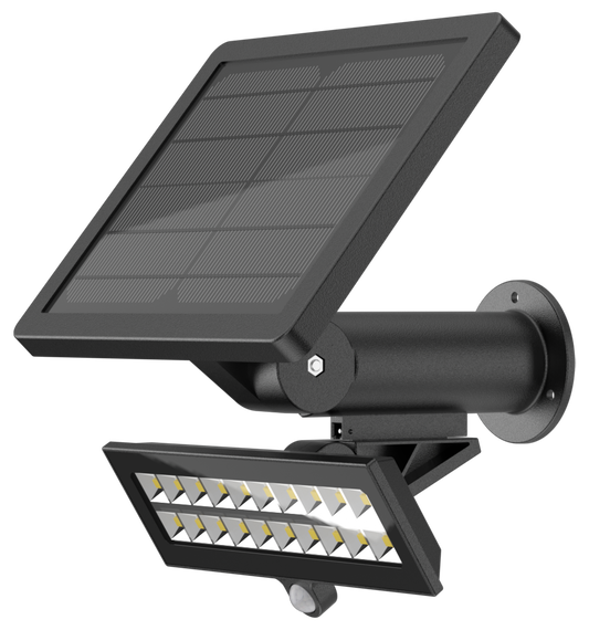 Kosnic AIR1400-BLK Aira 1400lm Solar LED Floodlight 3000K Black