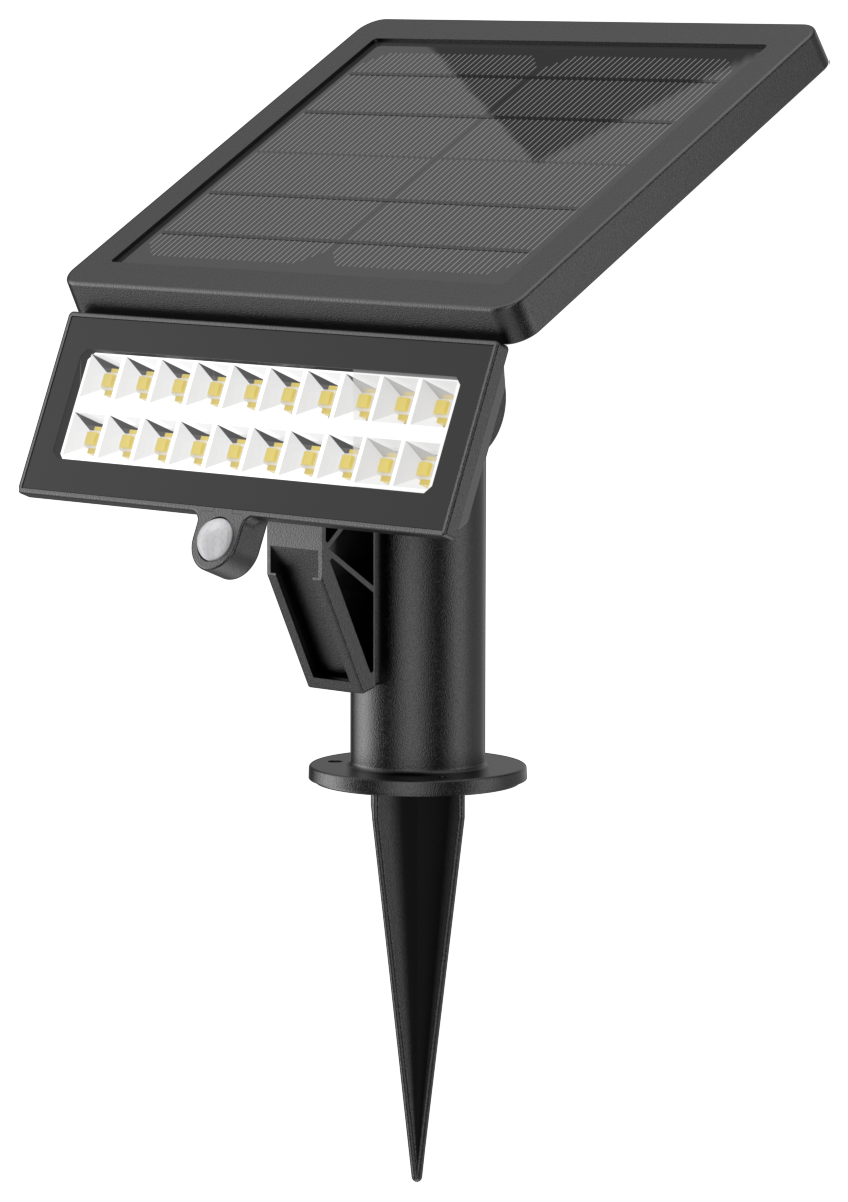 Kosnic AIR1400-BLK Aira 1400lm Solar LED Floodlight 3000K Black