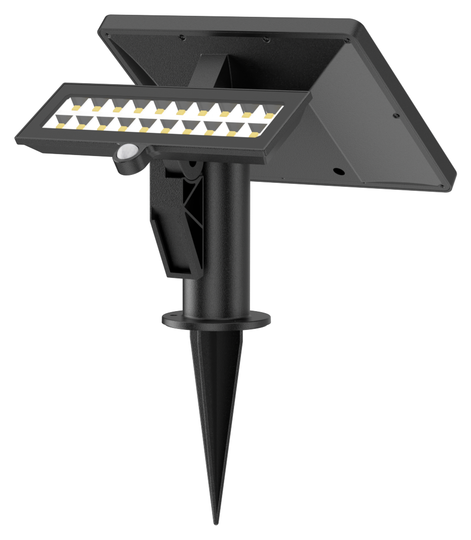 Kosnic AIR1400-BLK Aira 1400lm Solar LED Floodlight 3000K Black