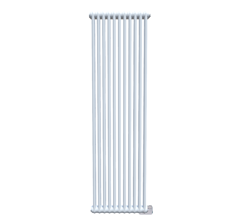 The Radiator Company ANCR2C1855EW Ancona 1.25KW 1853 x 555 2 Column 8 Section Vertical Electric Radiator White
