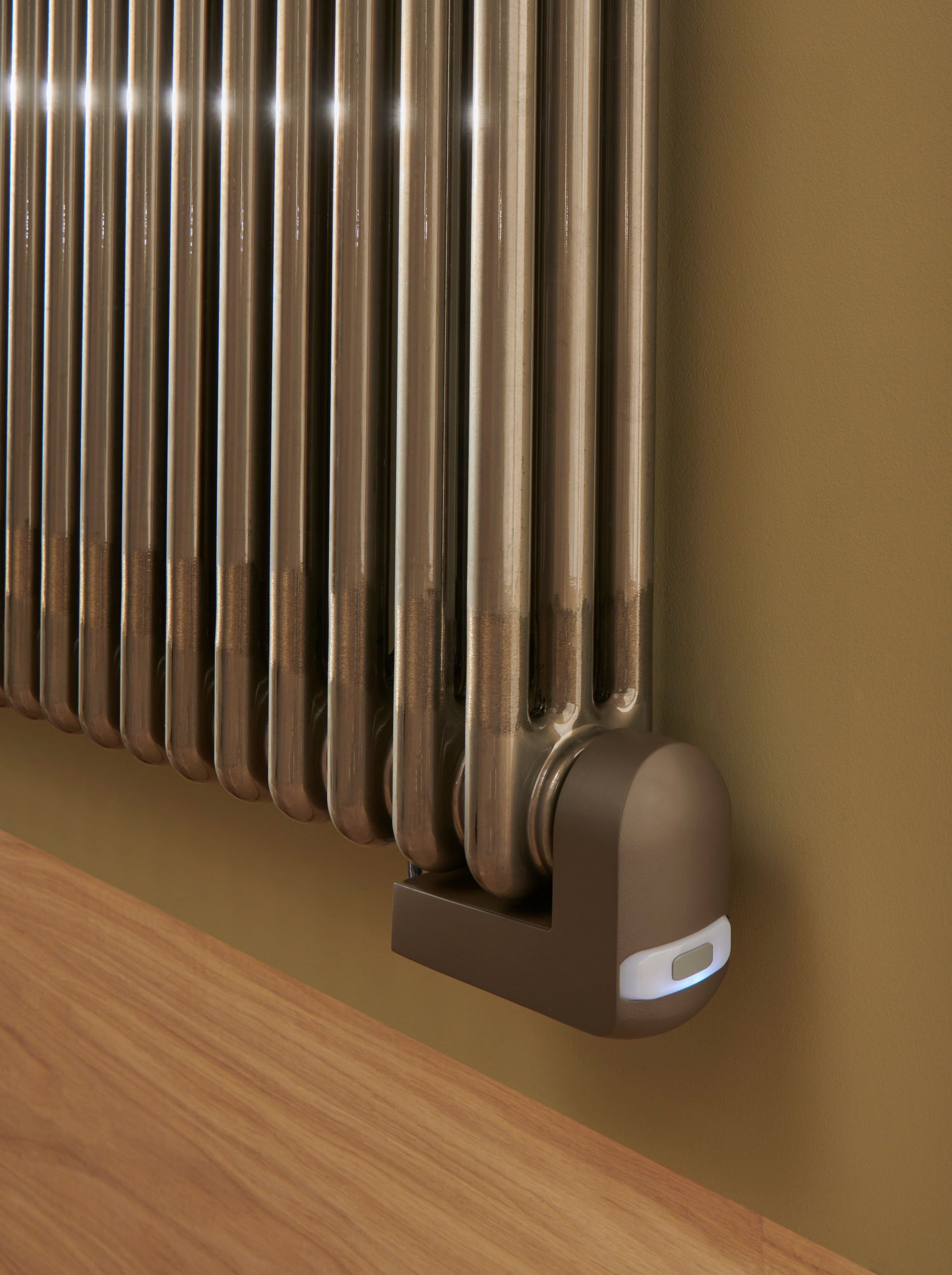 The Radiator Company ANCR3C6573EL Ancona 1KW 653 x 735 3 Column 12 Section Horizontal Electric Radiator Bare Metal Lacquer