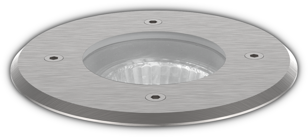Kosnic ATRC/GU10-BLK Atri GU10 Round Ground Light IP67 Stainless Steel