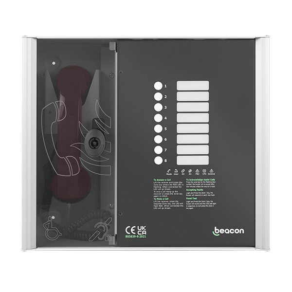 ESP B1M4 Beacon Disabled Refuge 4 Line Master Station Black