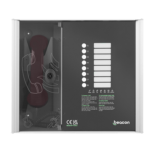 ESP B1M8 Beacon Disabled Refuge 8 Line Master Station Black