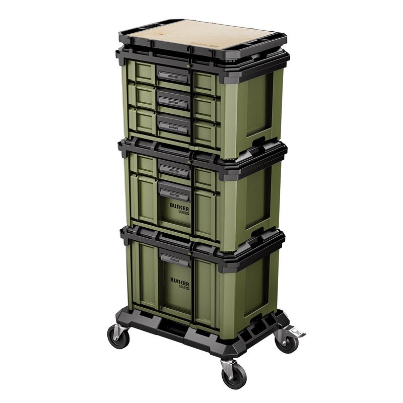 Draper B600-5PC BUNKER® 5pc Load-Up Drawer Stacking System Green