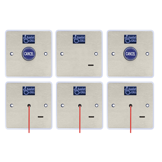 ESP BABEDKIT Beacon Bedroom Assistance Alarm Kit Brushed Steel