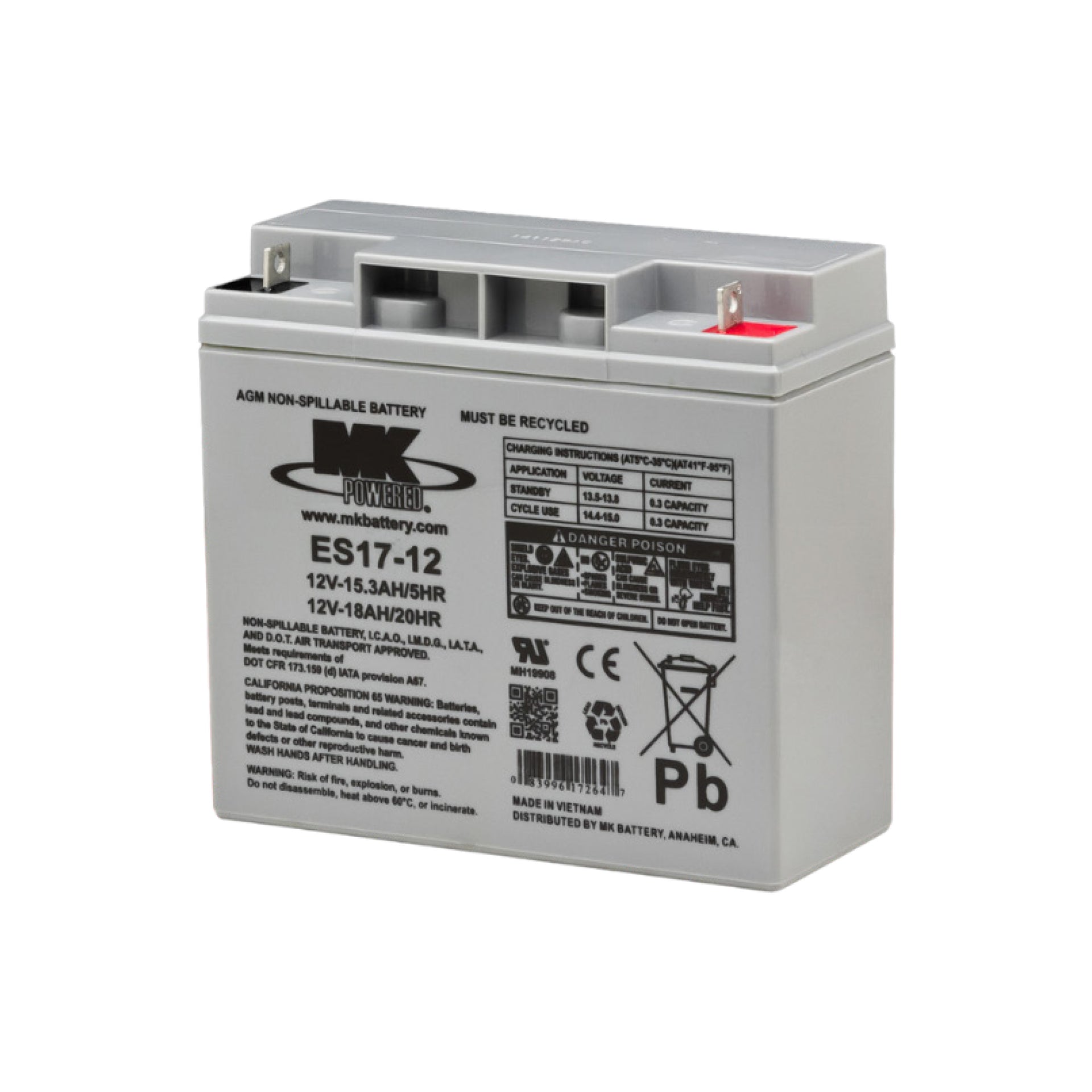 RGL BAT17-12 12V 18ah Battery