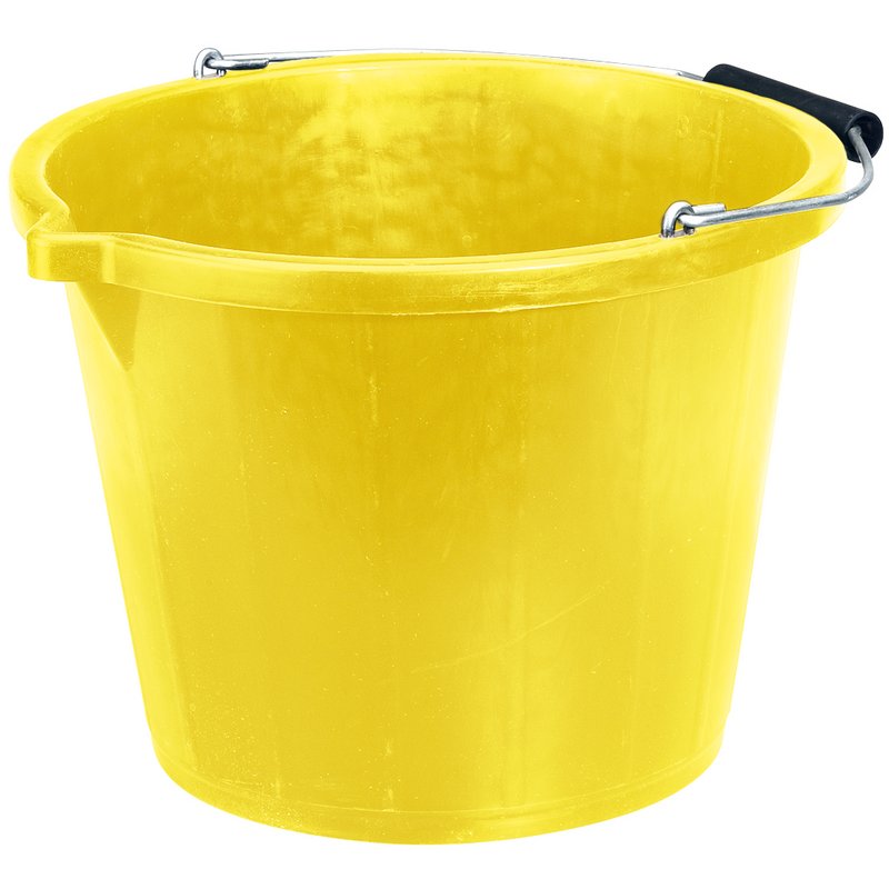 Draper BKT/Y 14.8L Contractors Bucket Yellow