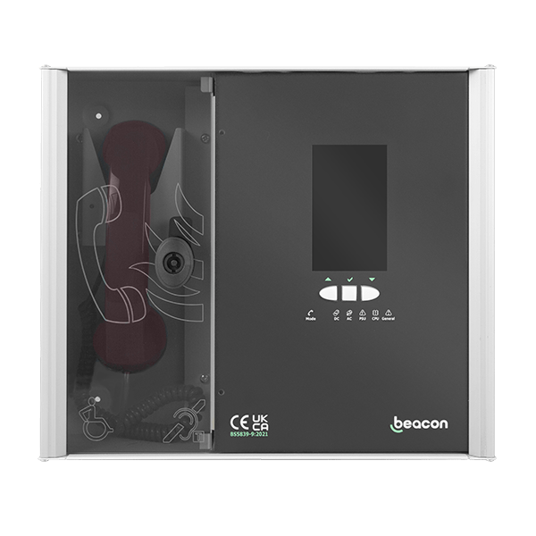 ESP BMNET Beacon Disabled Refuge 8 Line Touch Screeen Networkable Station Black