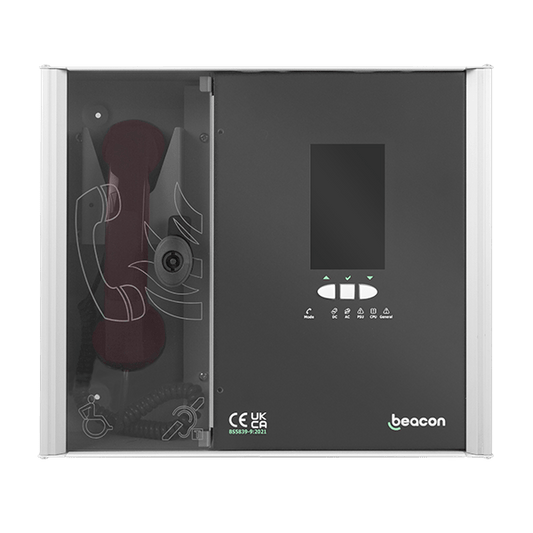 ESP BMNET Beacon Disabled Refuge 8 Line Touch Screeen Networkable Station Black