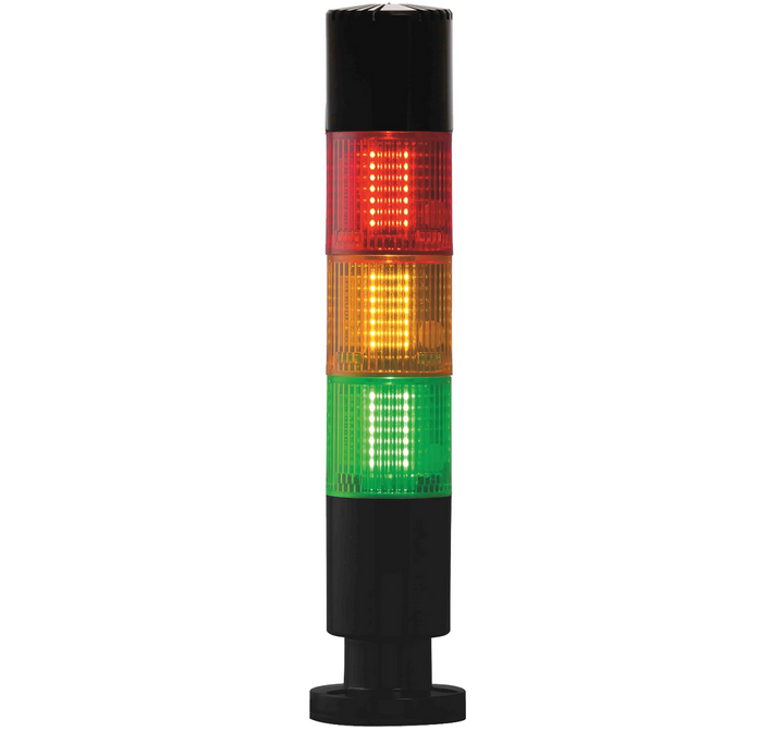Switchtec BNTWS-RAGS-24 Sirena Baby TWS Steady Red, Amber, Green and Sounder Light Tower 24V AC/DC