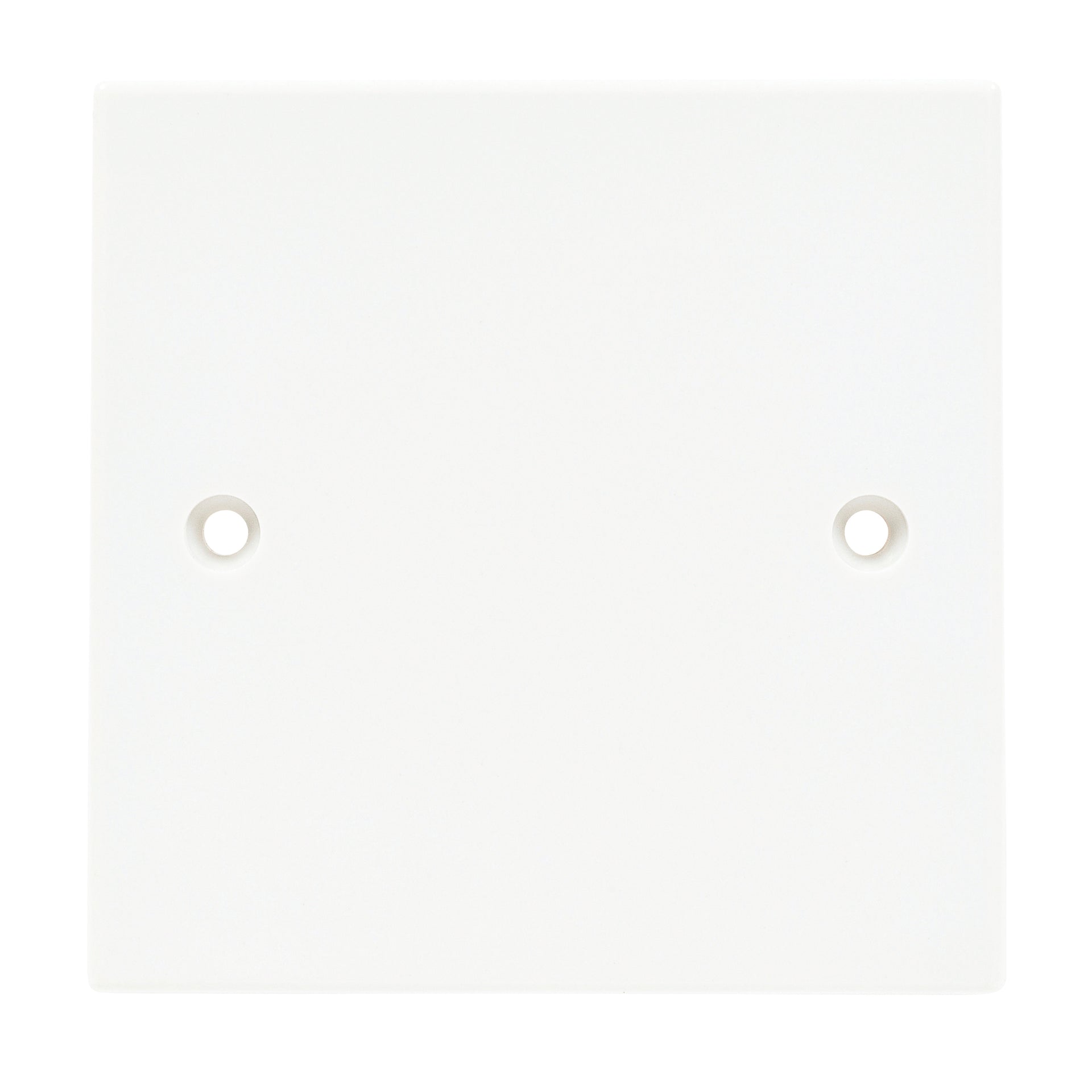 Niglon BP1 1 Gang Blank Plate White Moulded