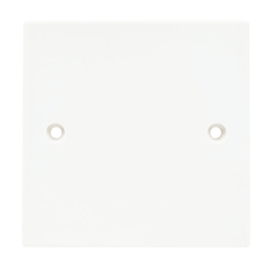 Niglon BP1 1 Gang Blank Plate White Moulded