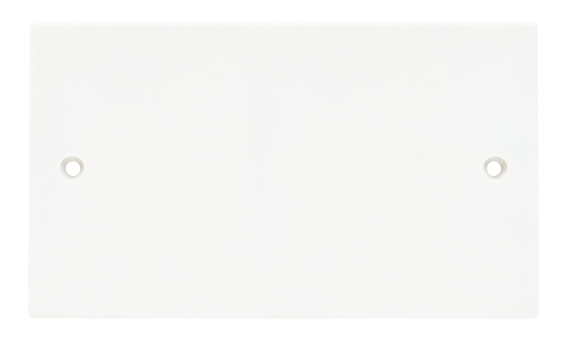 Niglon BP2 2 Gang Blank Plate White Moulded