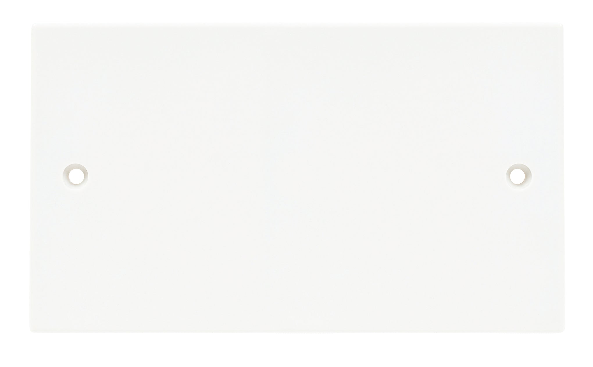 Niglon BP2 2 Gang Blank Plate White Moulded