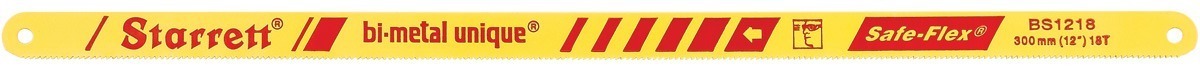 Starrett KBS1218-10 18TPI Bi-Metal Unique Hacksaw Blades Pack of 10