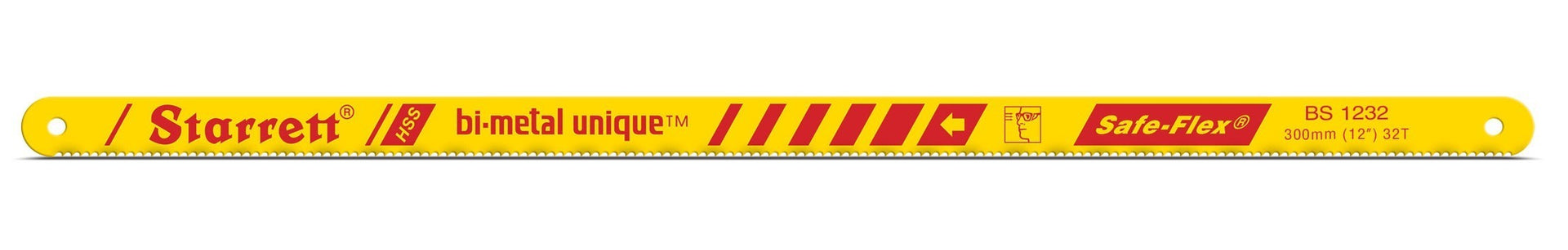 Starrett KBS1232-10 32TPI Bi-Metal Unique Hacksaw Blades Pack of 10
