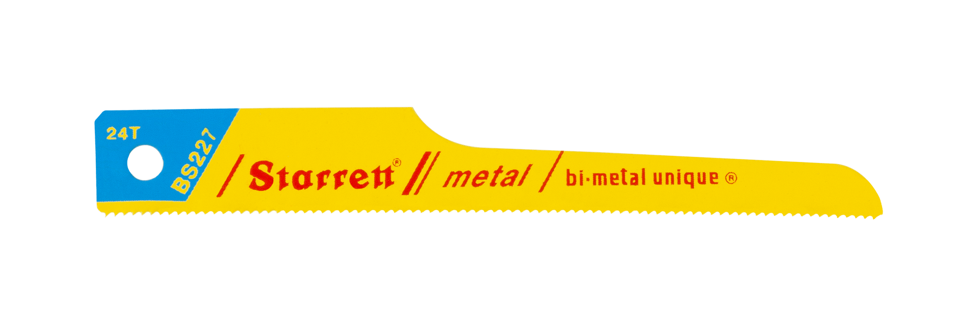 Starrett BS227-20 24TPI Bi-Metal Unique Metal Cutting Pneumatic Reciprocating Blades Pack of 20