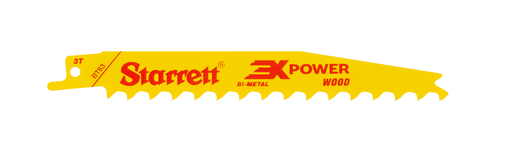 Starrett BT63-5 3TPI Wood Cutting Reciprocating Blades Pack of 5