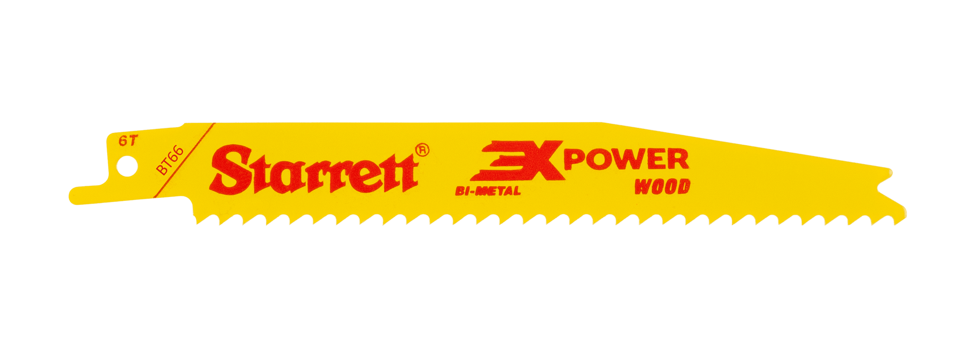 Starrett BT66-5 6TPI Wood Cutting Reciprocating Blades Pack of 5
