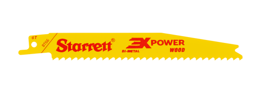 Starrett BT66-5 6TPI Wood Cutting Reciprocating Blades Pack of 5
