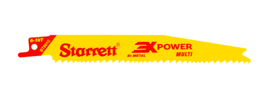 Starrett BT6610-5 6-10TPI Multi-Purpose Reciprocating Blades Pack of 5