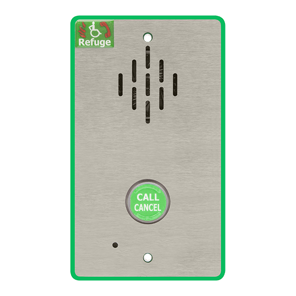 ESP BTB Beacon Disabled Refuge Type B Outstation Brushed Steel