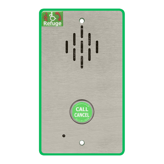 ESP BTB Beacon Disabled Refuge Type B Outstation Brushed Steel