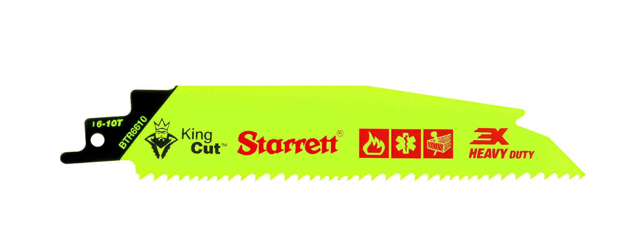 Starrett BTR6610-5 6-10TPI King Cut Reciprocating Blades Pack of 5