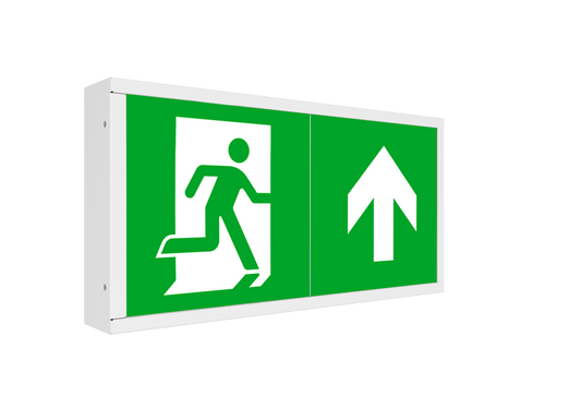 Kosnic BEL0105/SST Belum Duo 5W Dual Mode LED Emergency Exit Box 6500K  White