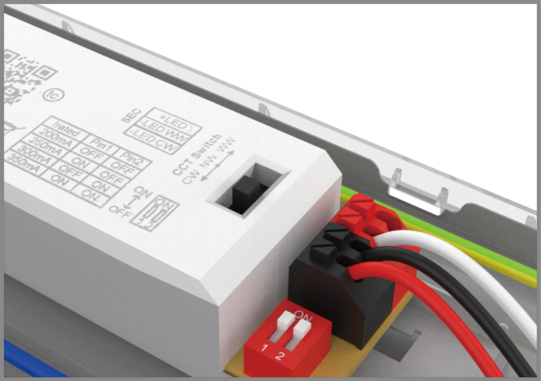 Kosnic TRE35F48-BLU Trent 3 5FT 27-48W Blue LED Non-Corrosive IP65