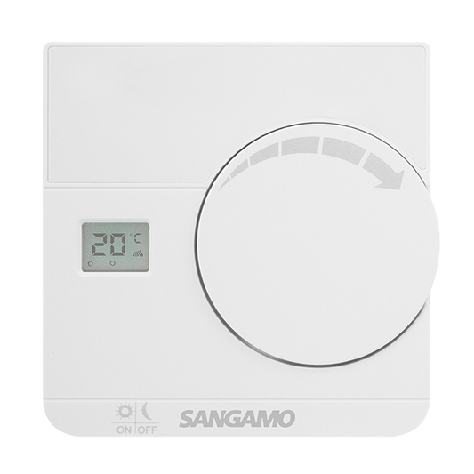 Sangamo CHPRSTATD Electronic Room Thermostat with Digital Display White