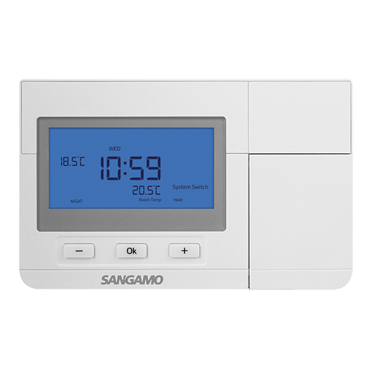 Sangamo CHPRSTATDP 7 Day Programmable Room Thermostat White
