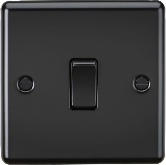 Knightsbridge CL2MBB 1 Gang 2 Way Switch Matt Black
