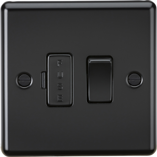 Knightsbridge CL63MBB 13A DP Switched Spur Matt Black