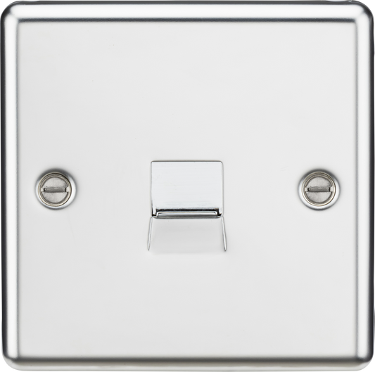 Knightsbridge CL73PC 1 Gang Master Telephone Socket Polished Chrome