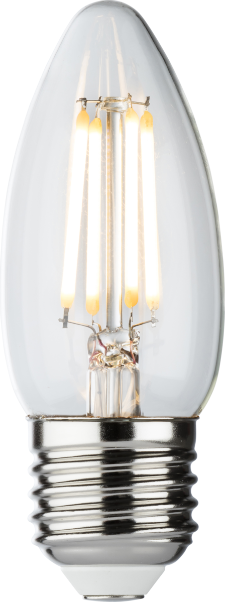 Knightsbridge CLD4AESC 4W ES Clear Dimmable LED Candle 2700K