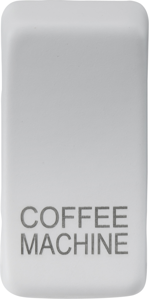 Knightsbridge GDCOFFMW Coffee Machine Rocker Cap Matt White