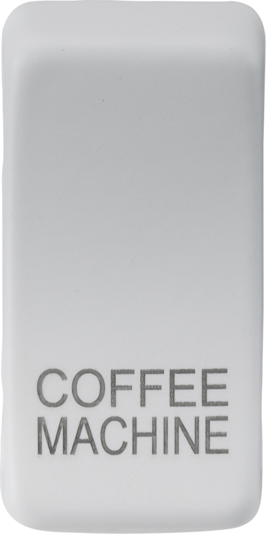 Knightsbridge GDCOFFMW Coffee Machine Rocker Cap Matt White