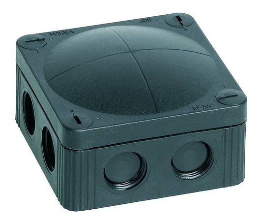 Wiska 10060581 COMBI® 308 85 x 85 x 51mm Junction Box Black IP66/IP67