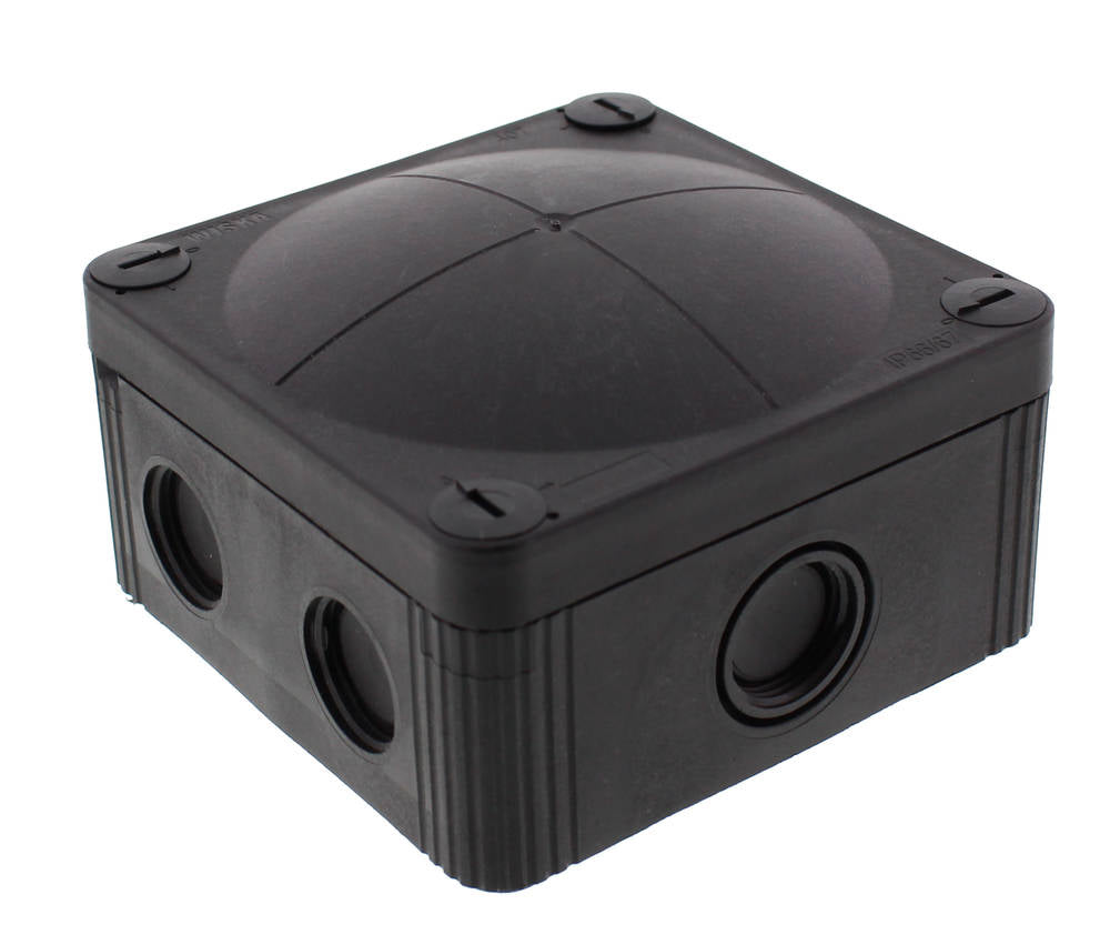 Wiska 10105601 COMBI® 407 95 x 95 x 60mm Junction Box Black IP66/IP67